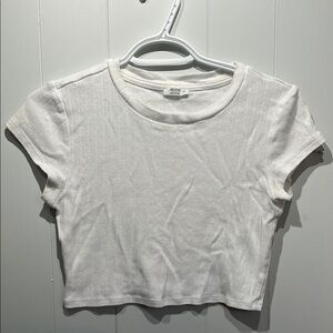 Ardene Women's White Cropped Top